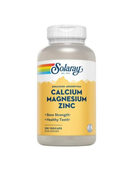 Acheter Solaray Calcium Magnésium Zinc, 100 Capsules : Renforcement Osseux et Métabolique en Andorre et renforcez votre santé osseuse et votre métabolisme.
Ce supplément, formulé pour un soutien quotidien, combine trois minéraux essentiels pour améliorer la densité osseuse et le bien-être général.
Riche en calcium pour des os solides, magnésium pour l'énergie et la vitalité, et zinc pour le soutien immunitaire, il est idéal pour le quotidien.
Choisissez qualité et efficacité avec Solaray et ressentez la différence chaque jour.