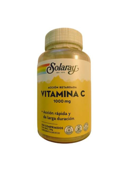 Solaray C-Max 1000mg Vitamine C, 100 Comprimés : Antioxydant et Renforcement Immunitaire