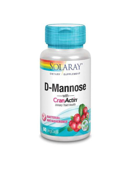 Solaray D-Mannose 500mg, 60 Capsules : Santé des Voies Urinaires
