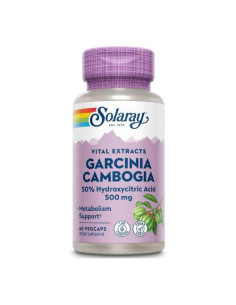 Solaray Garcinia Cambogia 500mg, 60 Cápsulas: Control de Peso Natural