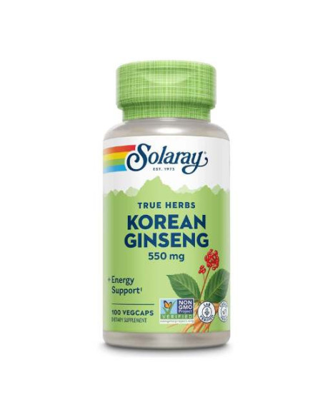 Solaray Ginseng Coréen, 100 Capsules : Énergie et Vitalité