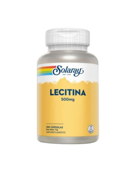 Solaray Lecitine 1200mg, 100 Gélules : Soutien Cognitif et Métabolique
