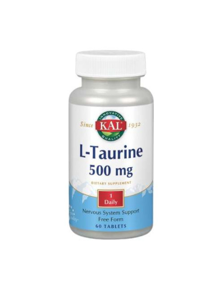 Solaray Taurine 500mg, 100 Capsules: Soutien Énergétique et Cardiaque