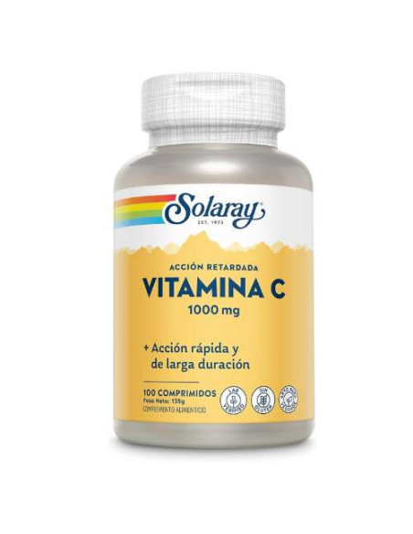 Solaray Vitamine C 500mg, 100 Capsules : Renforcement Immunitaire et Antioxydant