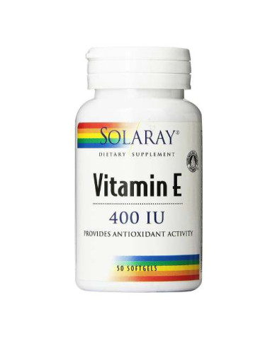 Solaray Vitamine E 400iu, 100 Perles Molles : Antioxydant Naturel