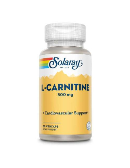 Solaray L-Carnitine 500mg, 60 Capsules: Énergie et Métabolisme