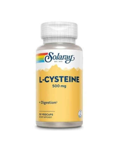 Solaray L-Cystéine 500mg, 30 Capsules : Santé Capillaire et Détoxification