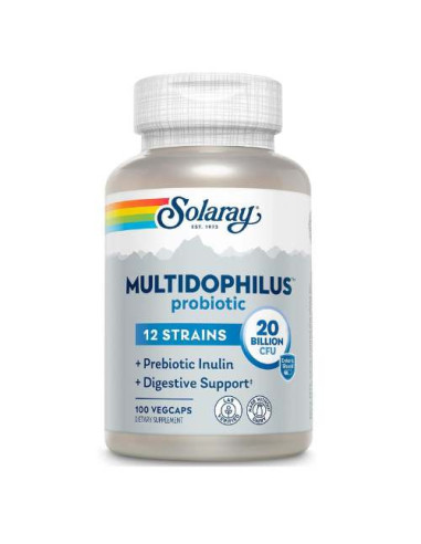 Solaray Multidophilus 12, 60 Capsules : Probiotiques avec 12 Souches