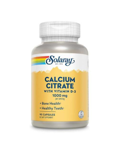 Solaray Calcium Corail 100 Gélules : Source Naturelle de Calcium