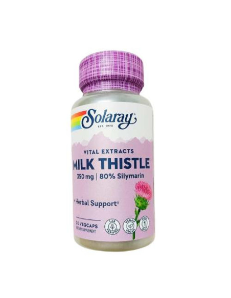 Solaray Chardon-Marie 350mg, 30 Capsules: Protection Hépatique Naturelle