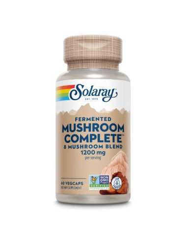 Solaray Mushroom Complete 1200mg, 60 Gélules Végétales : Complément de Champignons Complets
