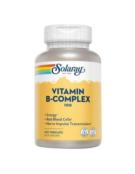 Solaray Vitamina B-Complex Stress: Energía y Reducción del Estrés