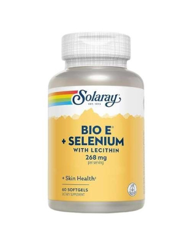 Solaray Vitamina E + Selenio: Protección Celular y Antioxidante