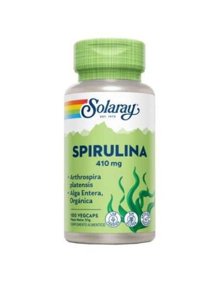 Solaray Espirulina Orgánica: Fuente Natural de Nutrientes