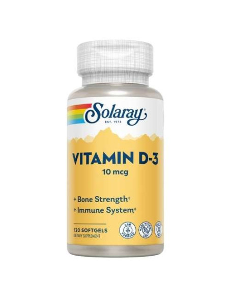 Solaray Vitamina D3 1000UI: Apoyo Óseo Diario