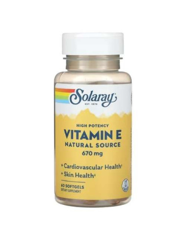 Solaray Vitamina E Natural 200UI: Antioxidante y Salud Cardiovascular