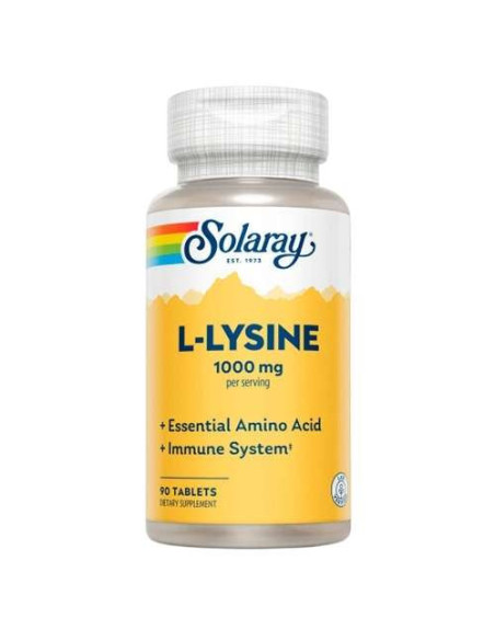Solaray L-Lisina: Refuerzo Inmunológico y Salud de Tejidos