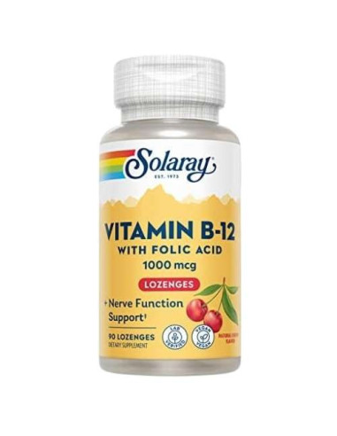 Solaray Vitamina B12 Sublingual: Energía y Salud Neurológica
