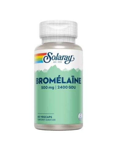 Solaray Bromelina + Vitamina C: Digestión y Antioxidantes Naturales