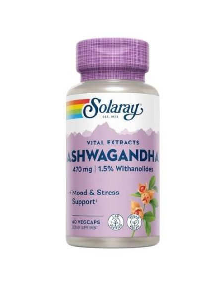 Solaray Ashwagandha Extracto: Adaptógeno para Estrés y Energía