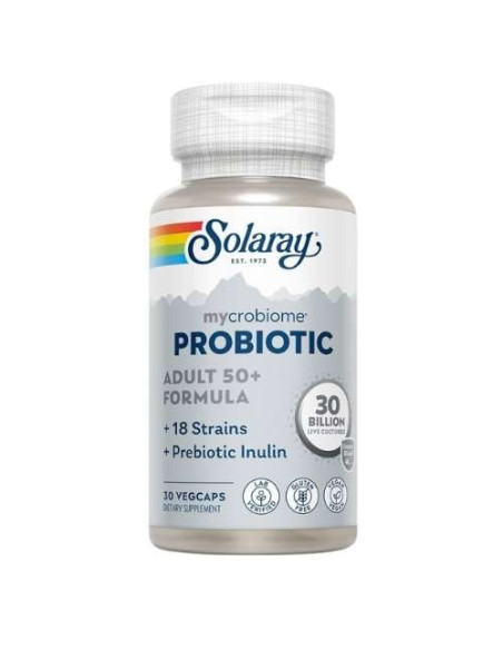 Solaray Probiótico 30 Cepas: Salud Digestiva y Inmunológica Avanzada