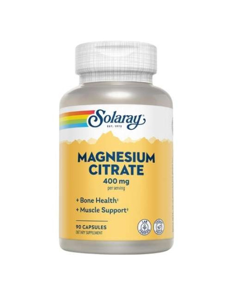 Solaray Magnesio Citrato con Vitamina B6: Relajación Neuromuscular