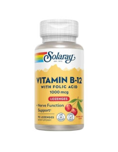 Solaray Ácido Fólico + Vitamina B12: Salud Prenatal y Neurológica