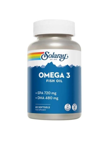 Solaray Omega 3 con DHA y EPA: Salud Cardiovascular y Cerebral
