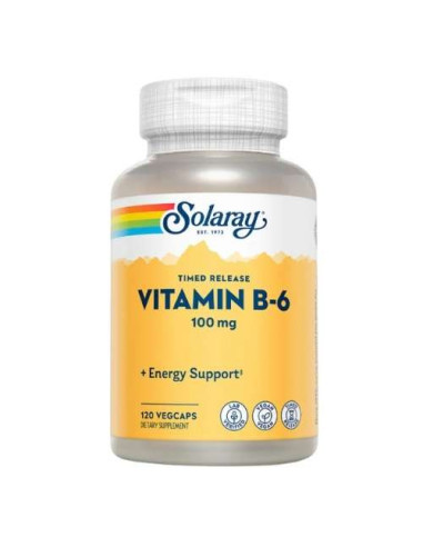 Solaray Vitamina B6 con Magnesio: Energía y Regulación Nerviosa