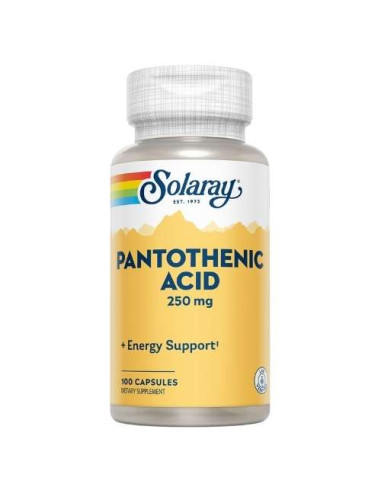 Solaray Ácido Pantoténico: Apoyo Energético y Metabólico