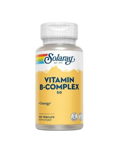 Solaray Vitamina B-50 Complejo: Complejo de Vitaminas B para Energía y Sistema Nervioso