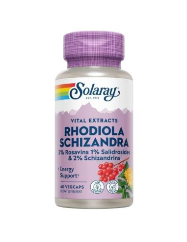 Solaray Extracto de Rhodiola Rosea: Adaptógeno para Energía y Reducción del Estrés