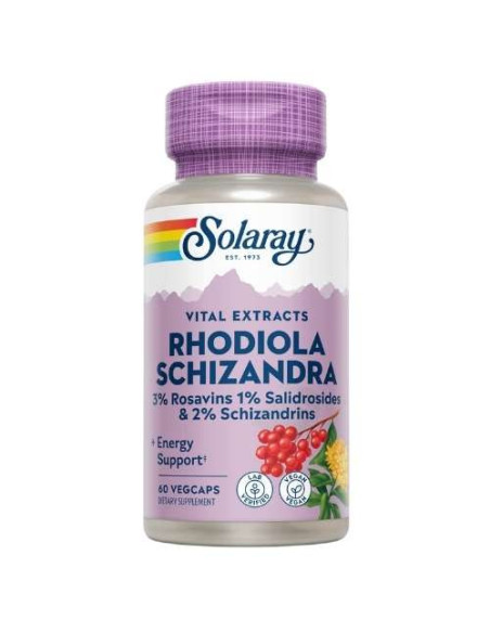 Solaray Extracto de Rhodiola Rosea: Adaptógeno para Energía y Reducción del Estrés