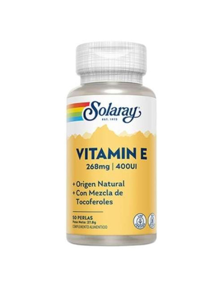 Solaray Vitamina E Complejo Natural 400UI: Antioxidante para Piel y Corazón