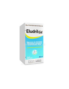 Pierre Fabre Eludril Gé Solución Enjuague Bucal, 90 ml: Antiséptico con clorhexidina