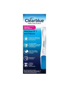 Clearblue Test de Embarazo Ultra Precisión. Resultados confiables y fáciles de leer.