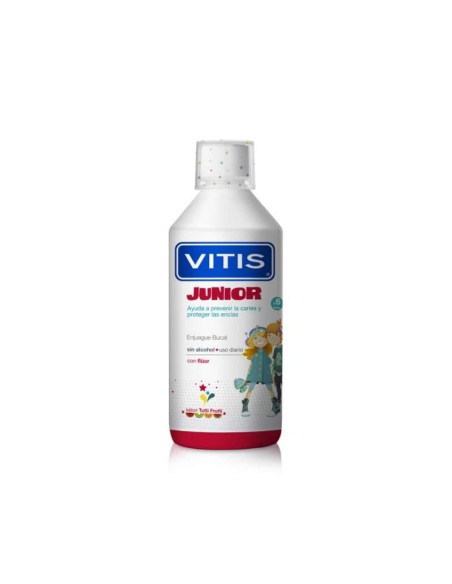Vitis Junior colutorio 500 ml, infantil, con flúor