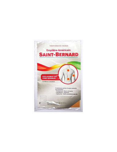 Saint-Bernard Emplâtre Americain: parche analgésico natural para zonas sensibles.