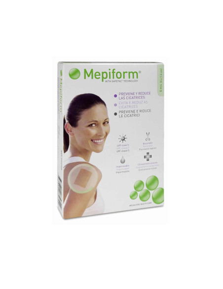 Molnlycke parche silicona 5x7.5cm reduce cicatrices