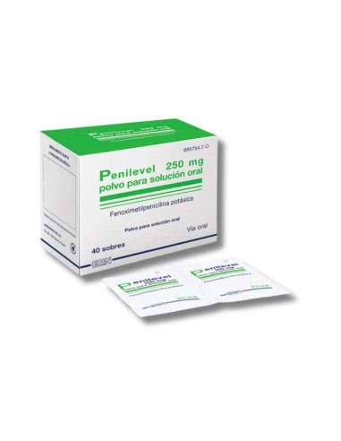 ERN penilevel 250mg antibiótico 40 sobres