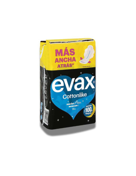 Evax cottonlike noche 18u alas máxima cobertura