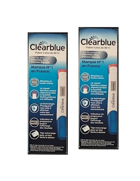 Clearblue Prueba de Embarazo Digital Ultra Precisión. Descubre resultados claros y rápidos.