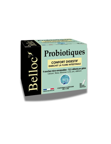 Belloc probioticos 30 capsulas confort digestivo