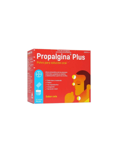 Bayer propalgina 10 sobres fiebre y tos cola