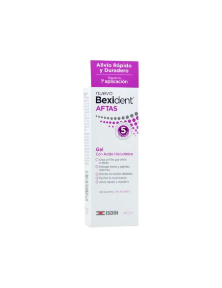 Isdin Bexident Aftas Gel. Gel de protección con ácido hialurónico