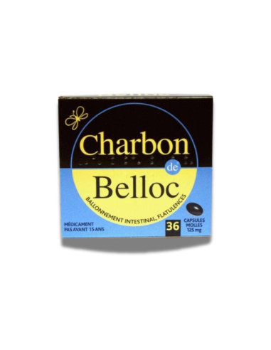 Belloc charbon 36 cápsulas para flatulencias