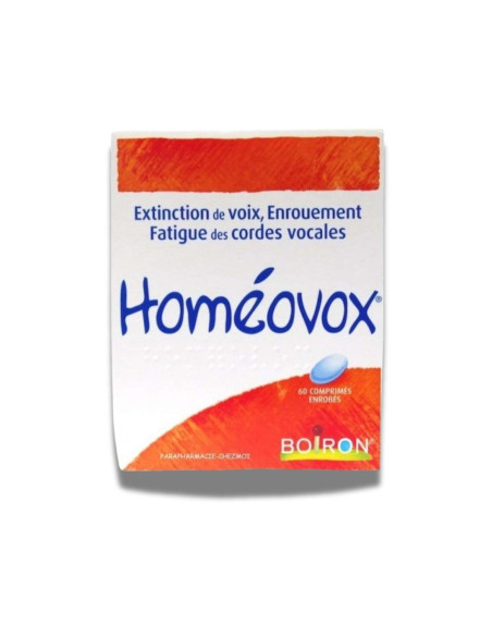 Boiron Homeovox 60 comprimidos fatiga vocal y afonía