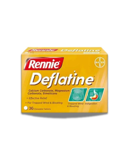 Rennie Deflatine 36 comprimidos gases y acidez