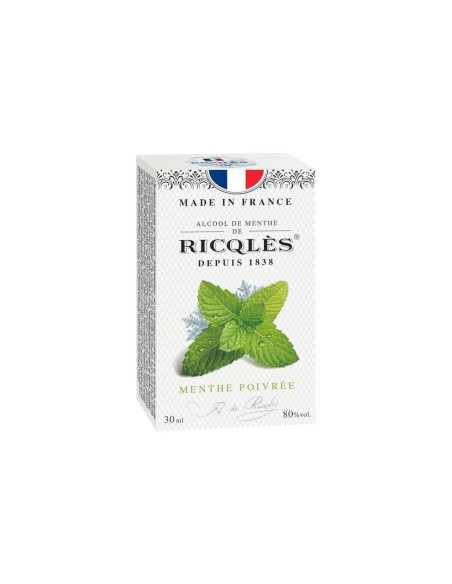 Ricqles alcool menthe 30ml frescor digestivo