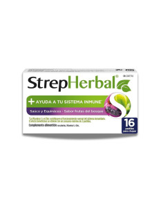 StrepHerbal equinácea saúco 16 pastillas inmunidad